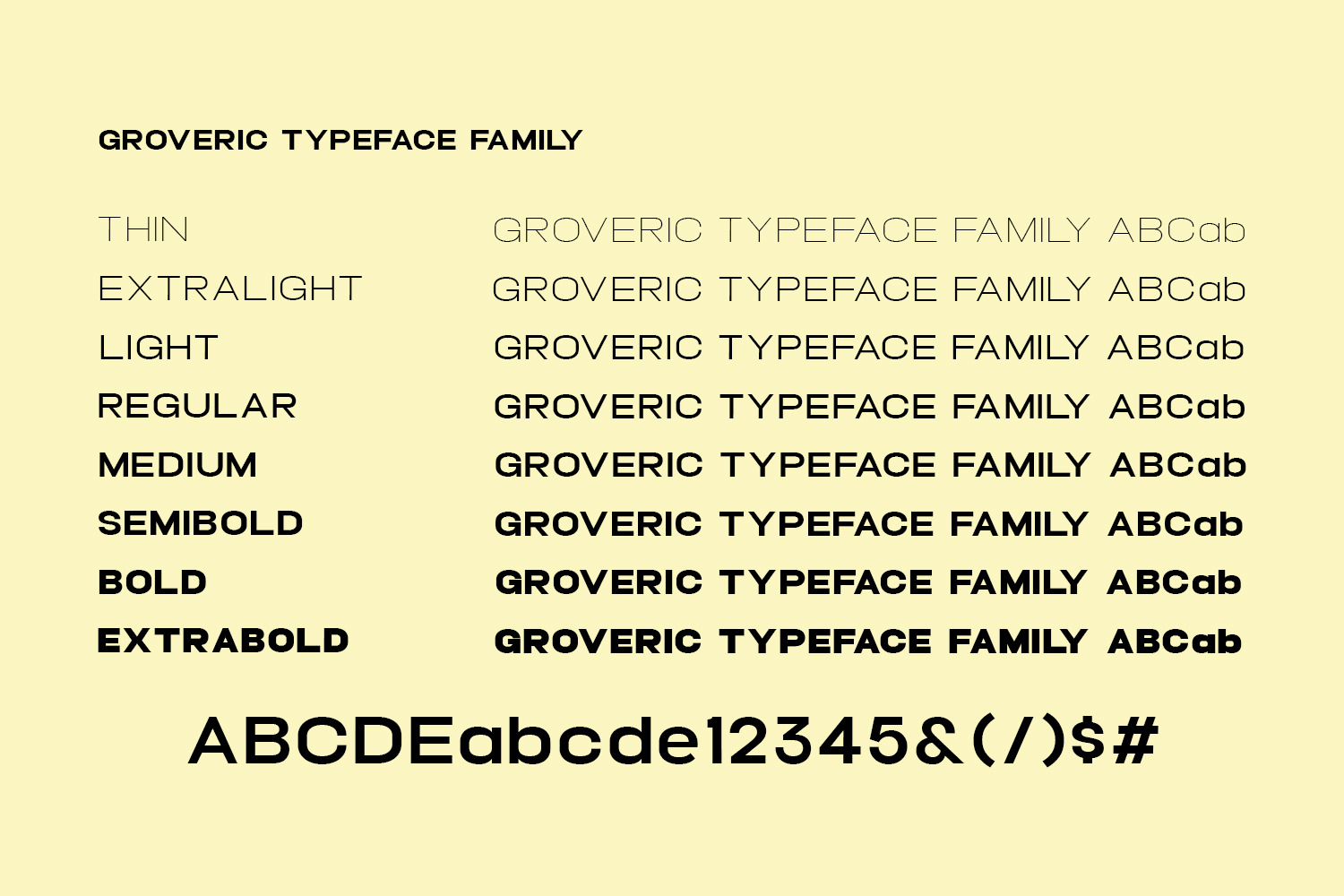Groveric Font Groveric Font
