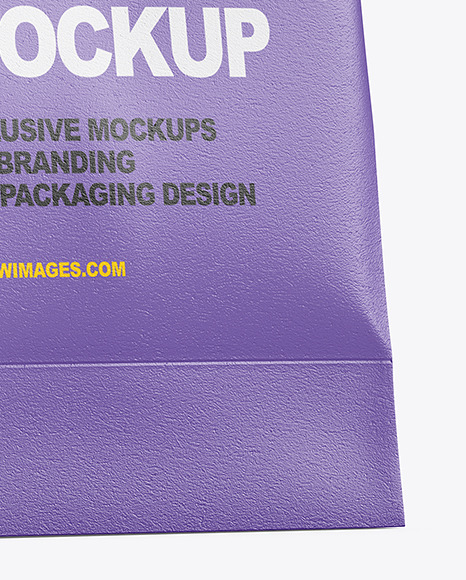 Glossy Paper Bag w/ Label Mockup