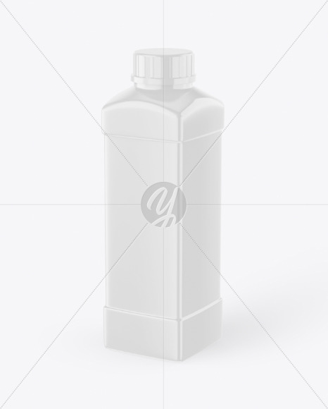 Glossy Plastic Bottle Mockup