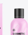 Box & Matte Cosmetic Bottle Mockup