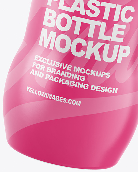 Opened Plastic Bottle Mockup