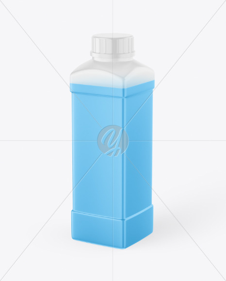 Transparent Plastic Bottle Mockup