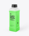 Transparent Plastic Bottle Mockup