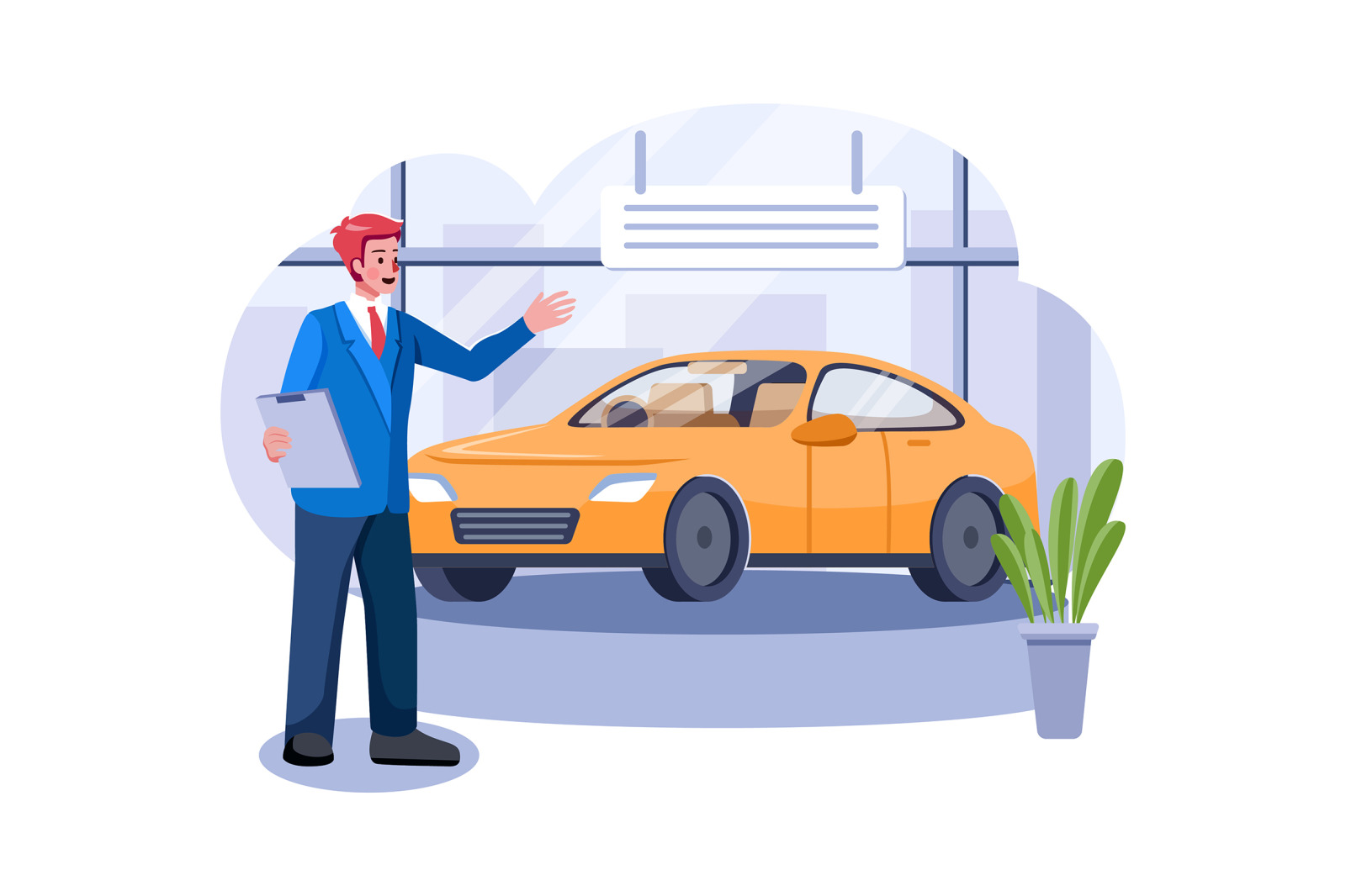 M559_Car Dealership Illustration Pack