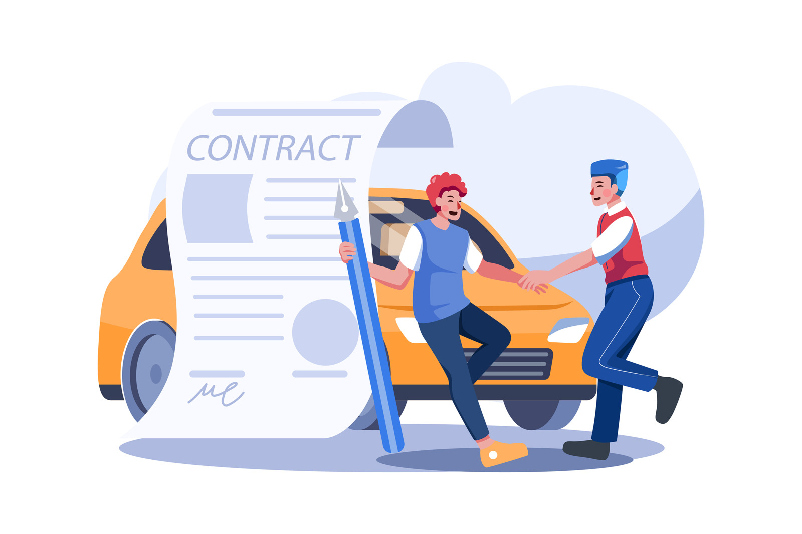 M559_Car Dealership Illustration Pack M559_Car Dealership Illustration Pack