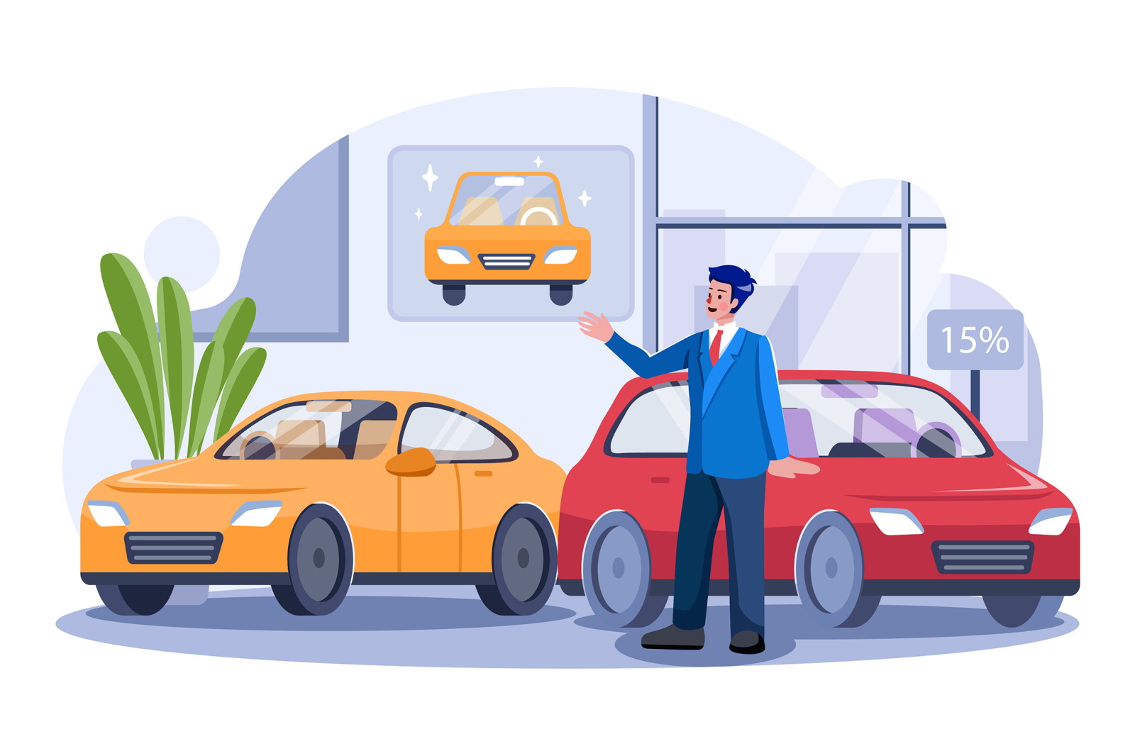 M559_Car Dealership Illustration Pack M559_Car Dealership Illustration Pack