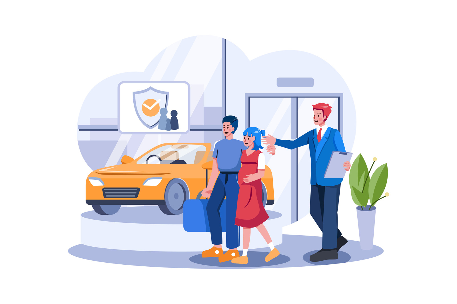 M559_Car Dealership Illustration Pack M559_Car Dealership Illustration Pack