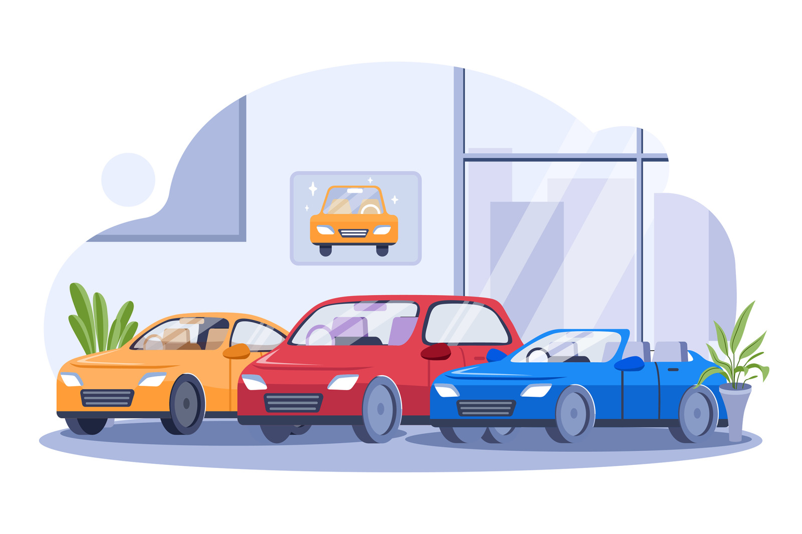 M559_Car Dealership Illustration Pack M559_Car Dealership Illustration Pack