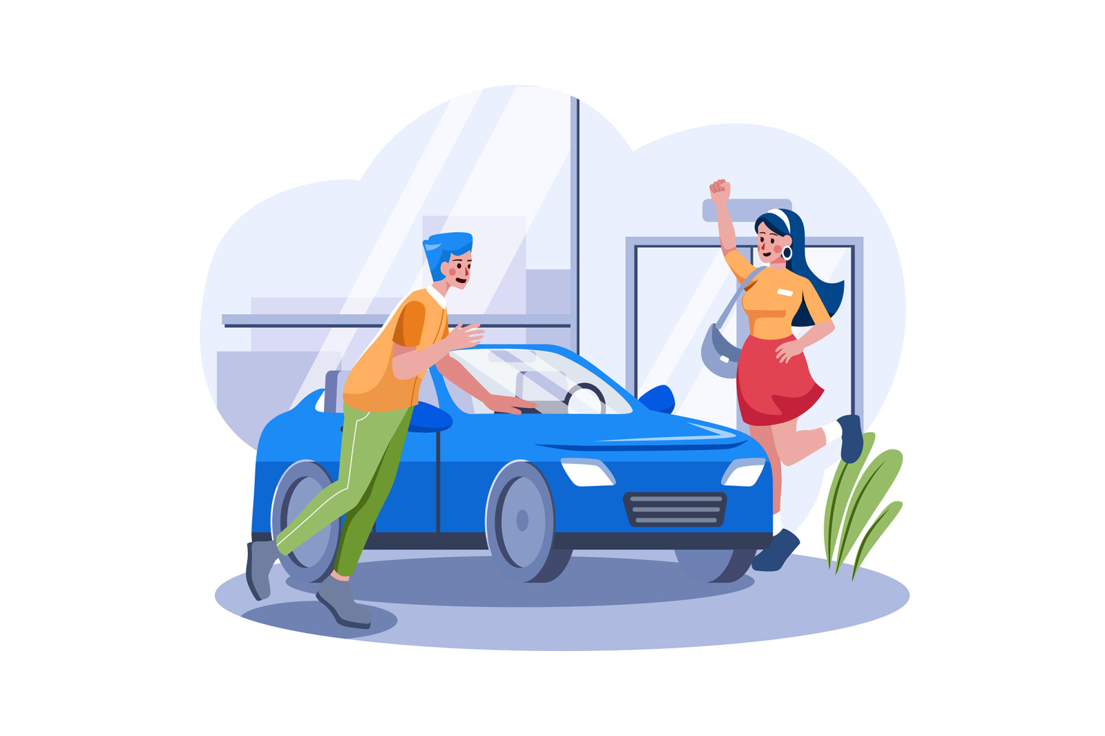 M559_Car Dealership Illustration Pack