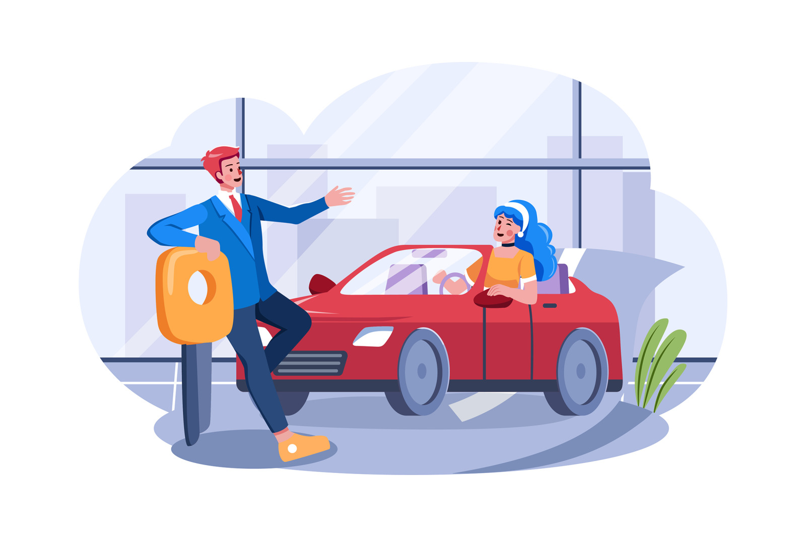 M559_Car Dealership Illustration Pack M559_Car Dealership Illustration Pack