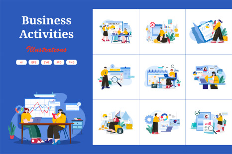 M579_Business Activities Illustration Pack - Community