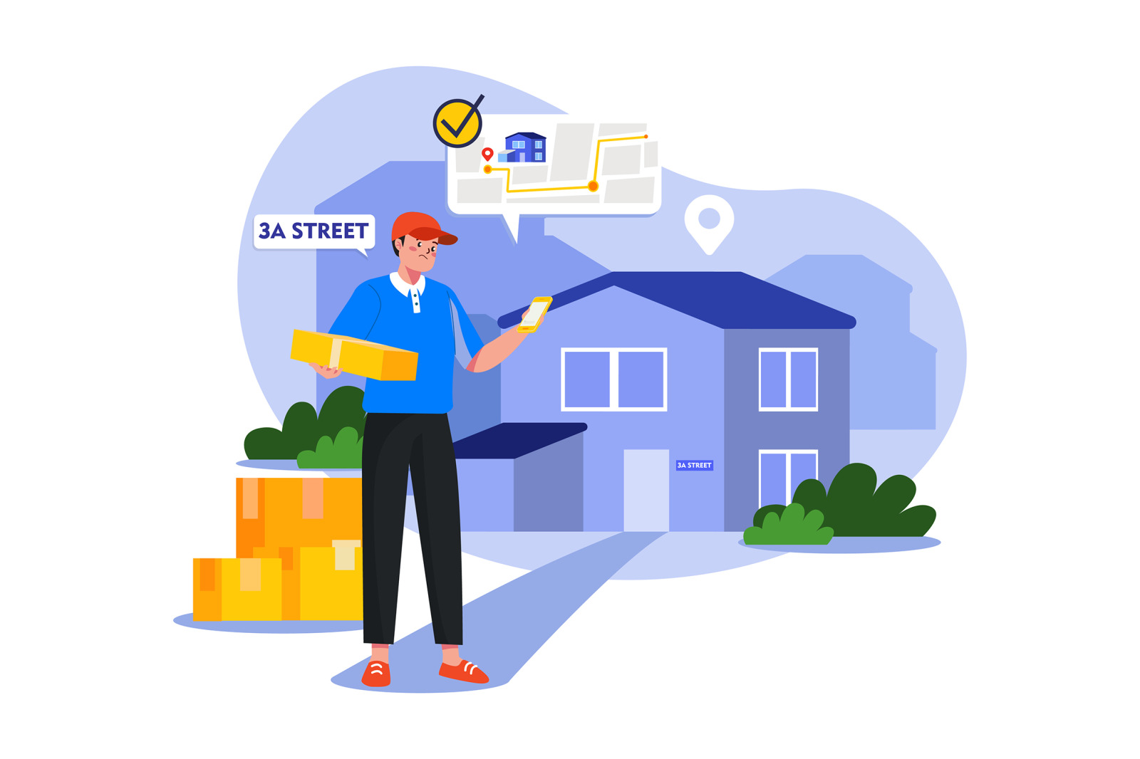 M585_Delivery Services Illustration Pack M585_Delivery Services Illustration Pack