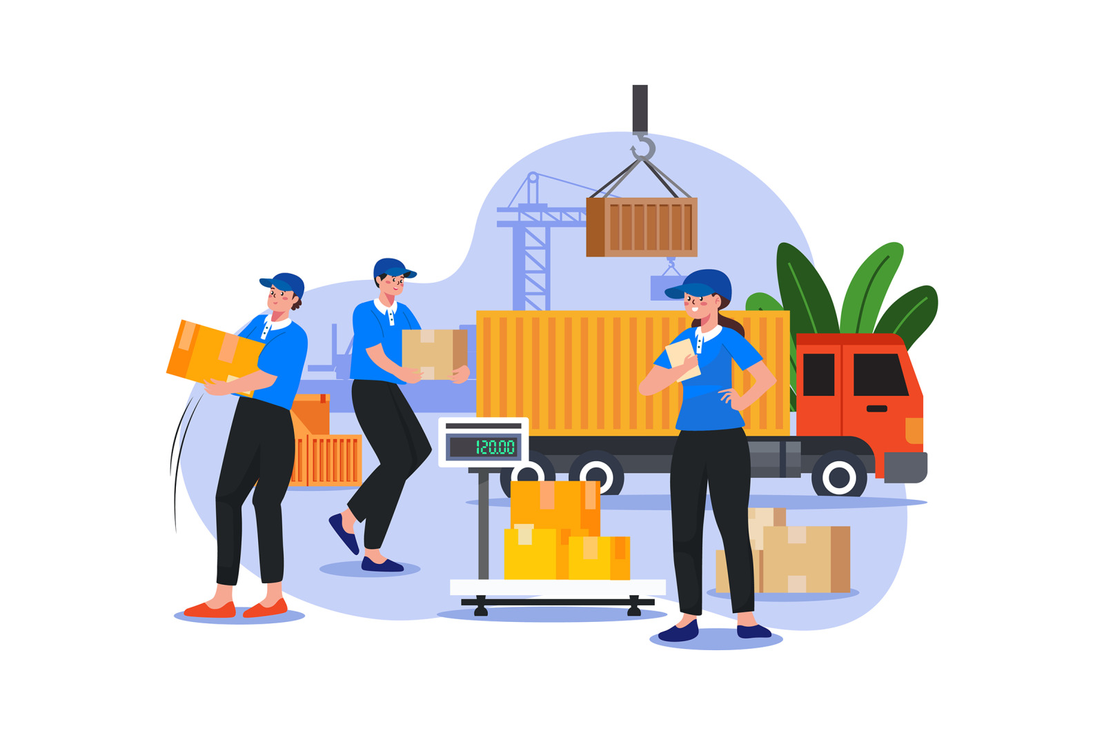 M585_Delivery Services Illustration Pack M585_Delivery Services Illustration Pack