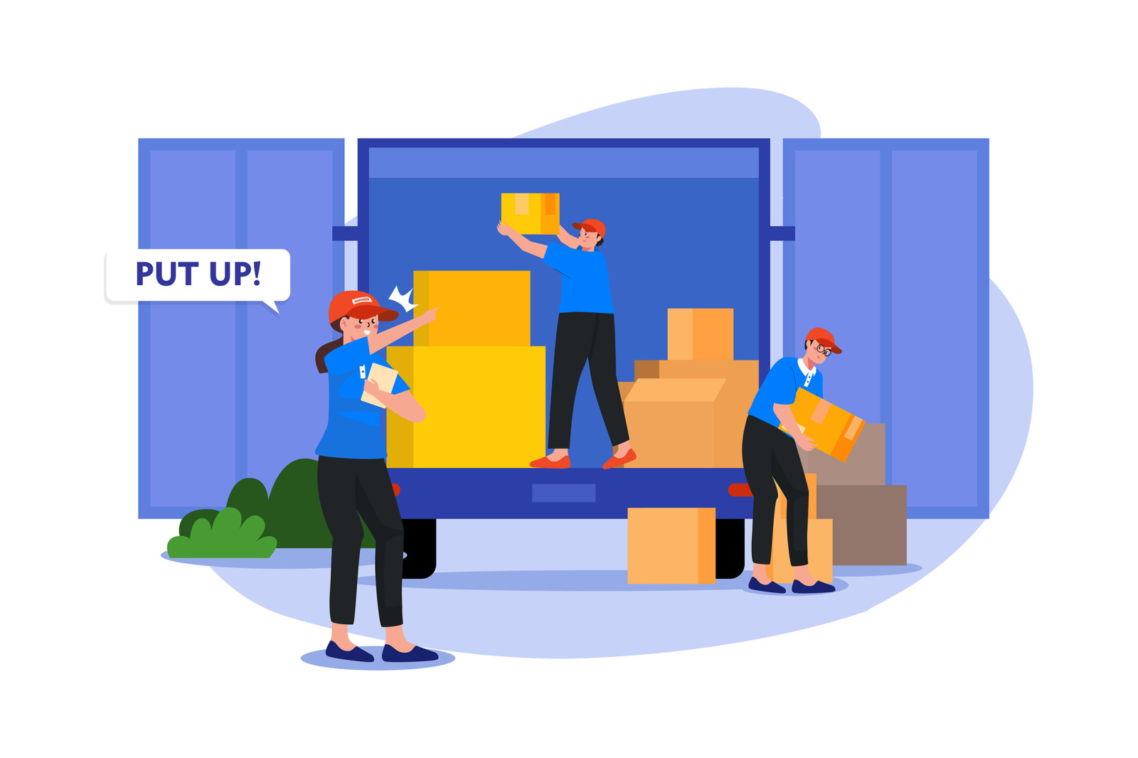 M585_Delivery Services Illustration Pack M585_Delivery Services Illustration Pack