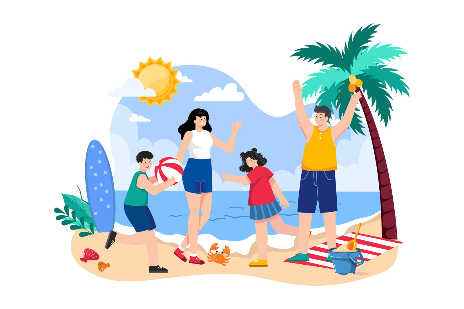 M586_Summer Holiday Illustration Pack