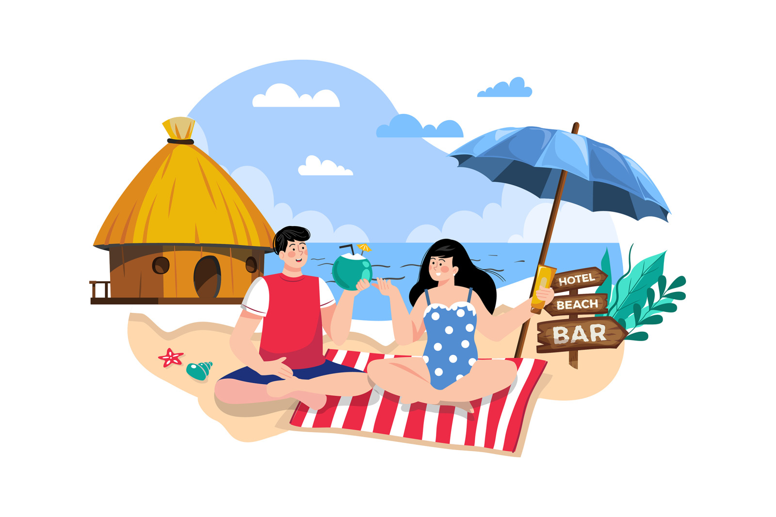 M586_Summer Holiday Illustration Pack