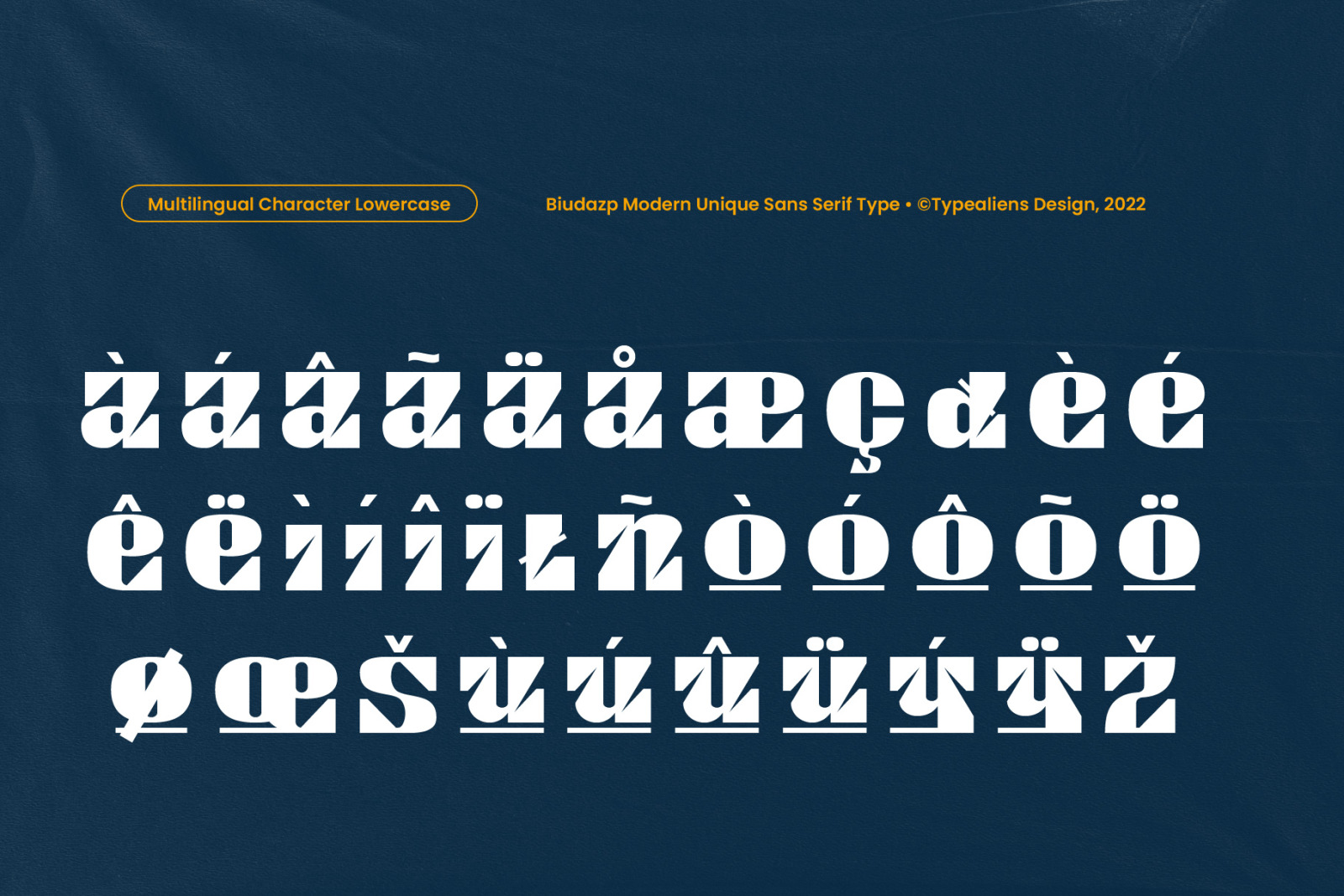 Biudazp Font Biudazp Font