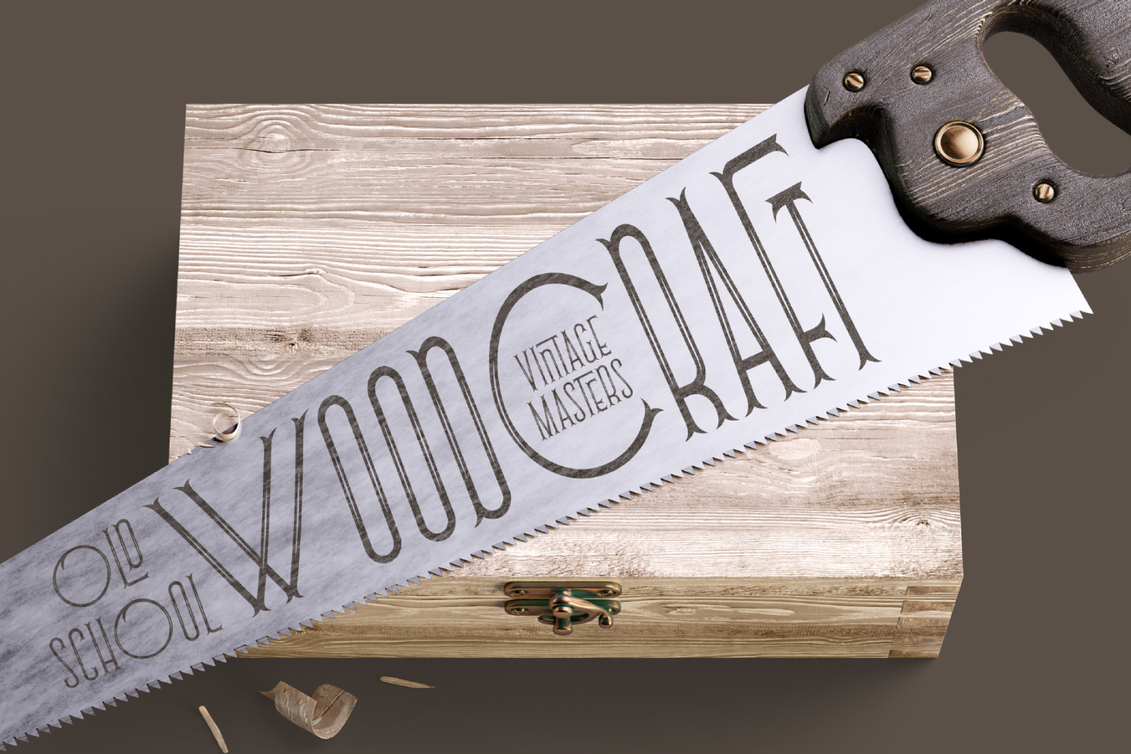 Fishtail Font and Mockup Fishtail Font and Mockup