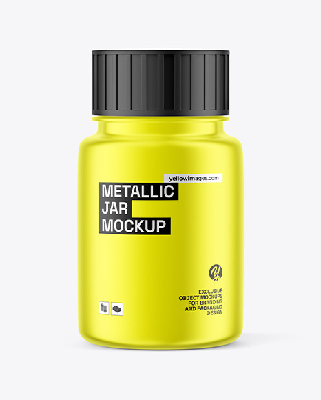 Metallic Jar Mockup