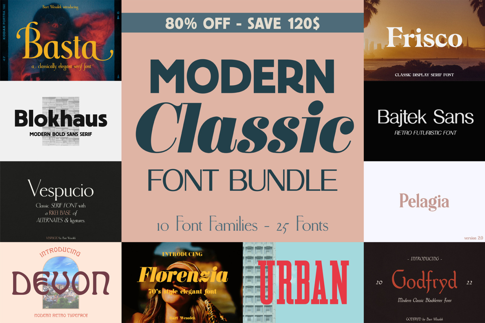 Modern Classic Font Bundle