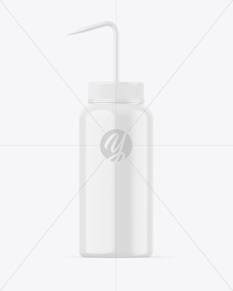 Glossy Lab Wash Bottle Mockup