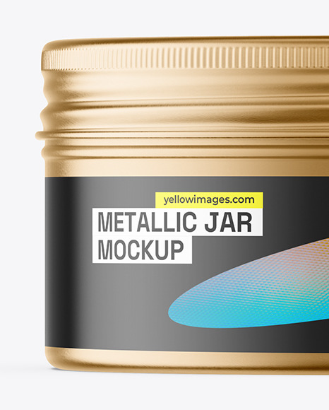 Metallic Jar Mockup