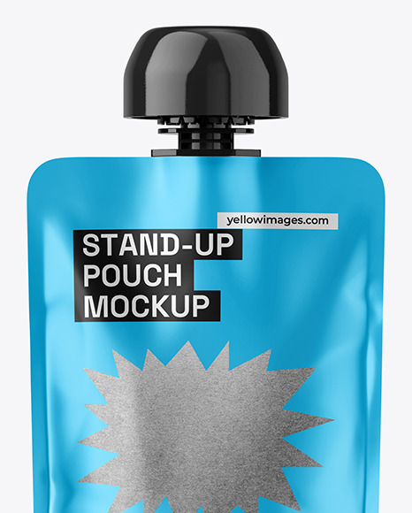 Metallic Stand-Up Pouch Mockup