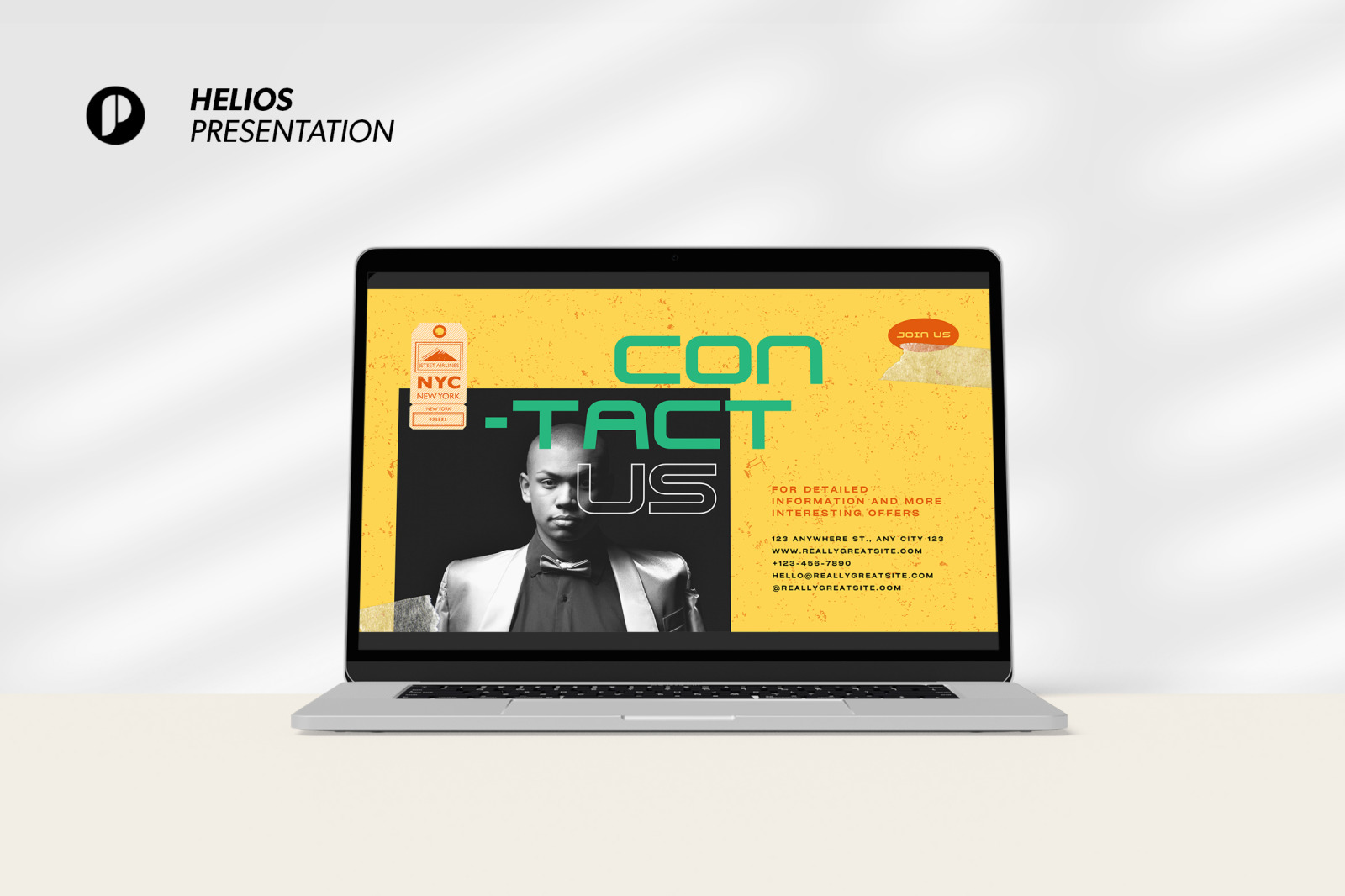 Helios – Orange Bold Creative Design Agency Marketing Strategy Canva Presentation