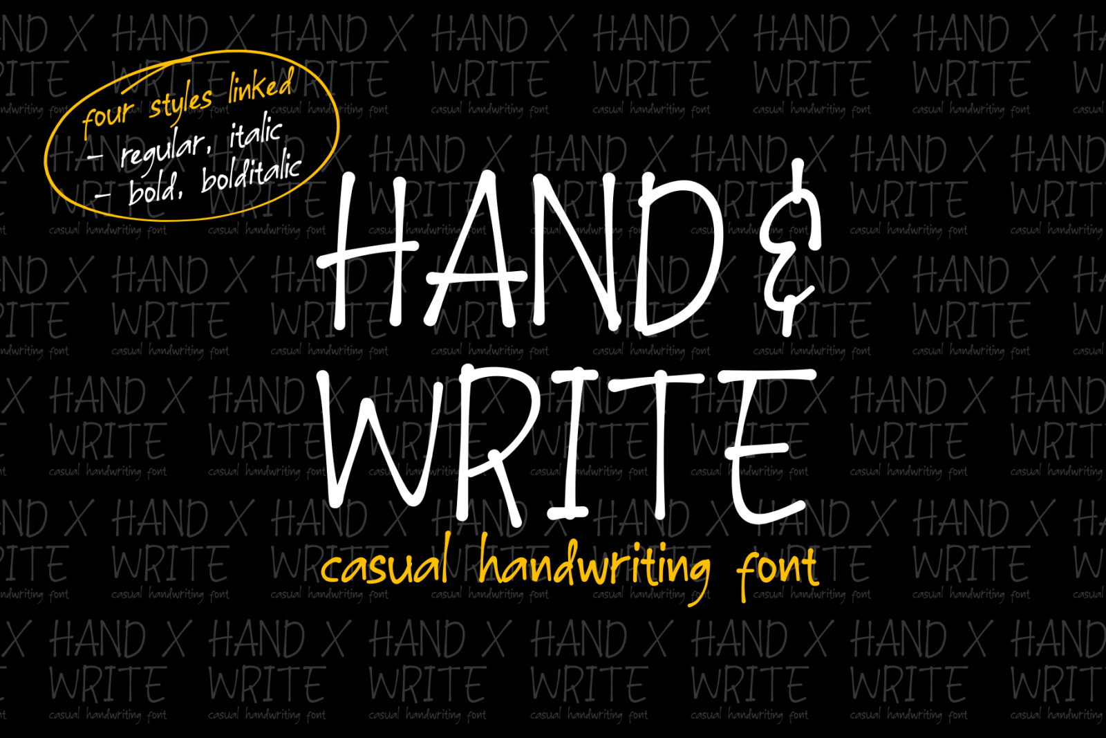 Hand &amp; Write / 4 style linked