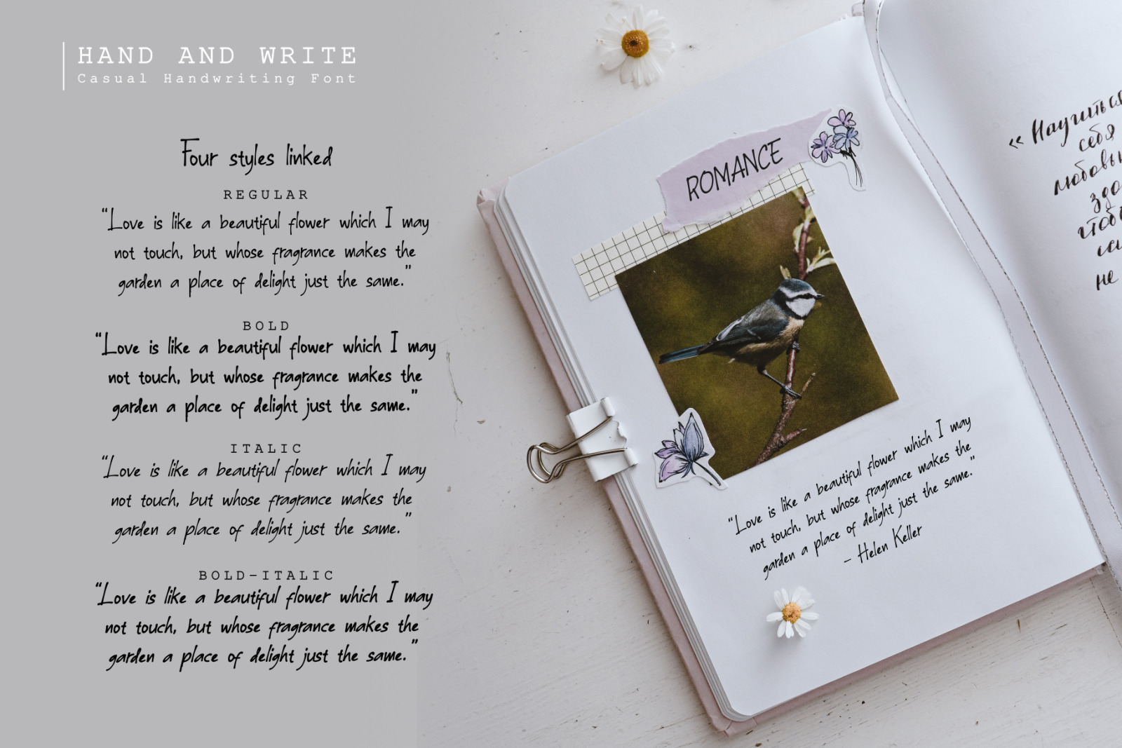 Hand & Write / 4 style linked Hand & Write / 4 style linked