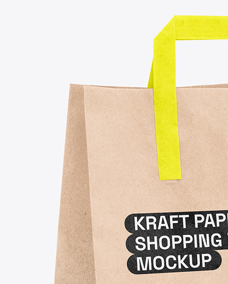 Kraft Paper Shopping Bag Mockup