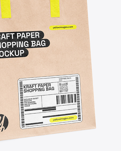 Kraft Paper Shopping Bag Mockup