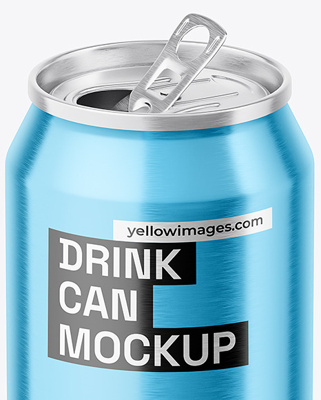 Metallic Aluminium Can Mockup