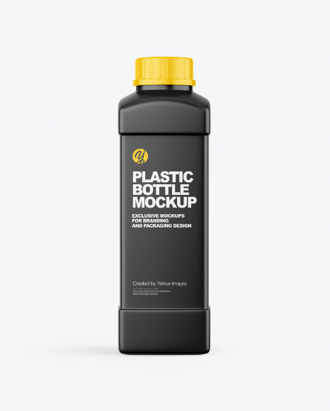 Matte Plastic Bottle Mockup