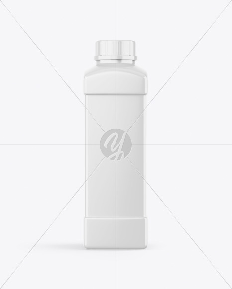 Glossy Plastic Bottle Mockup