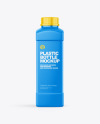 Glossy Plastic Bottle Mockup