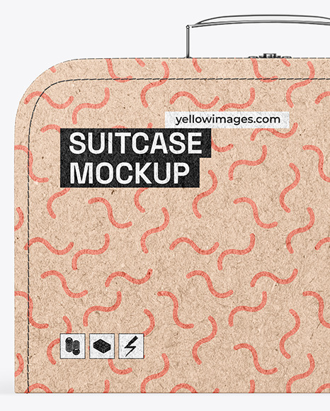 Kraft Suitcase Mockup