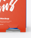 Carton Pack W/ 4 Matte Cans Mockup