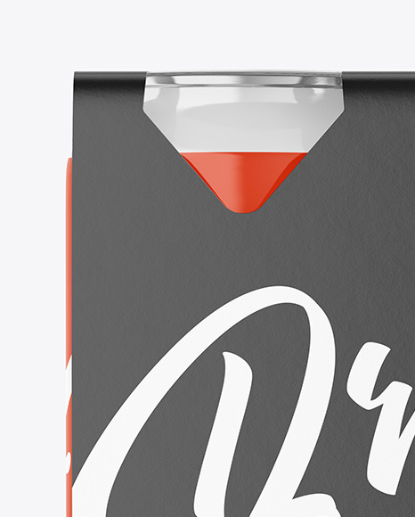 Carton Pack W/ 4 Glossy Cans Mockup