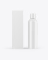 Box & Glossy Cosmetic Bottle Mockup