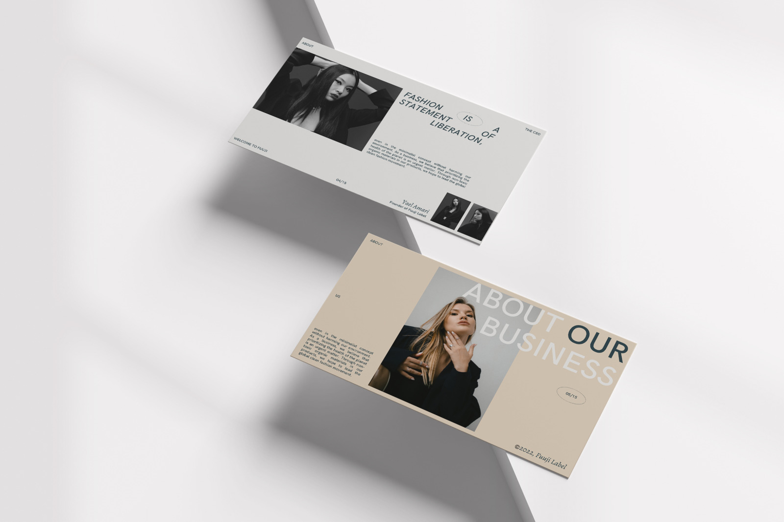 Fuuji – White Cream Minimalist Brand Guidelines Presentation Fuuji – White Cream Minimalist Brand Guidelines Presentation