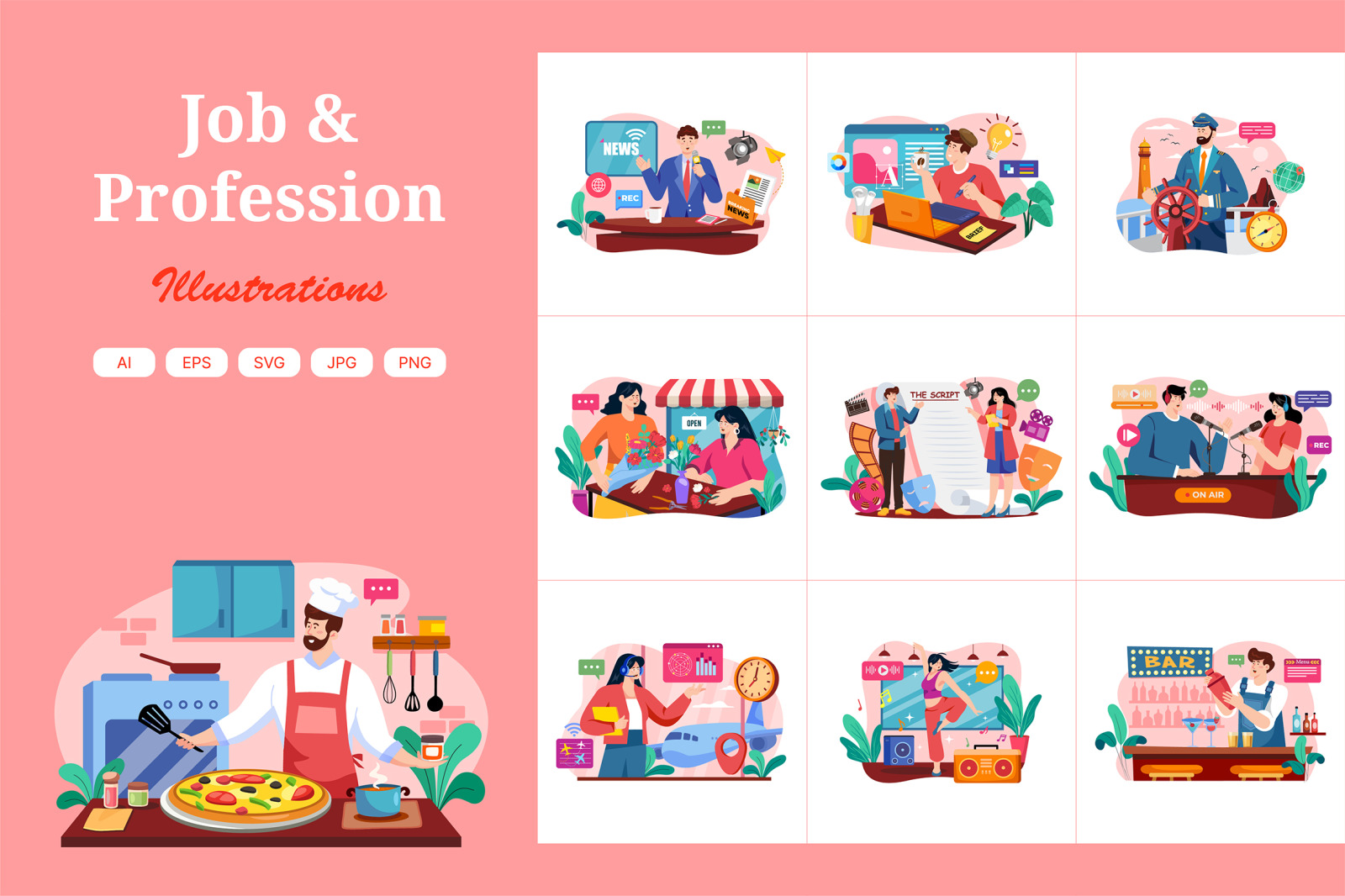 M588_Professions Illustration Pack