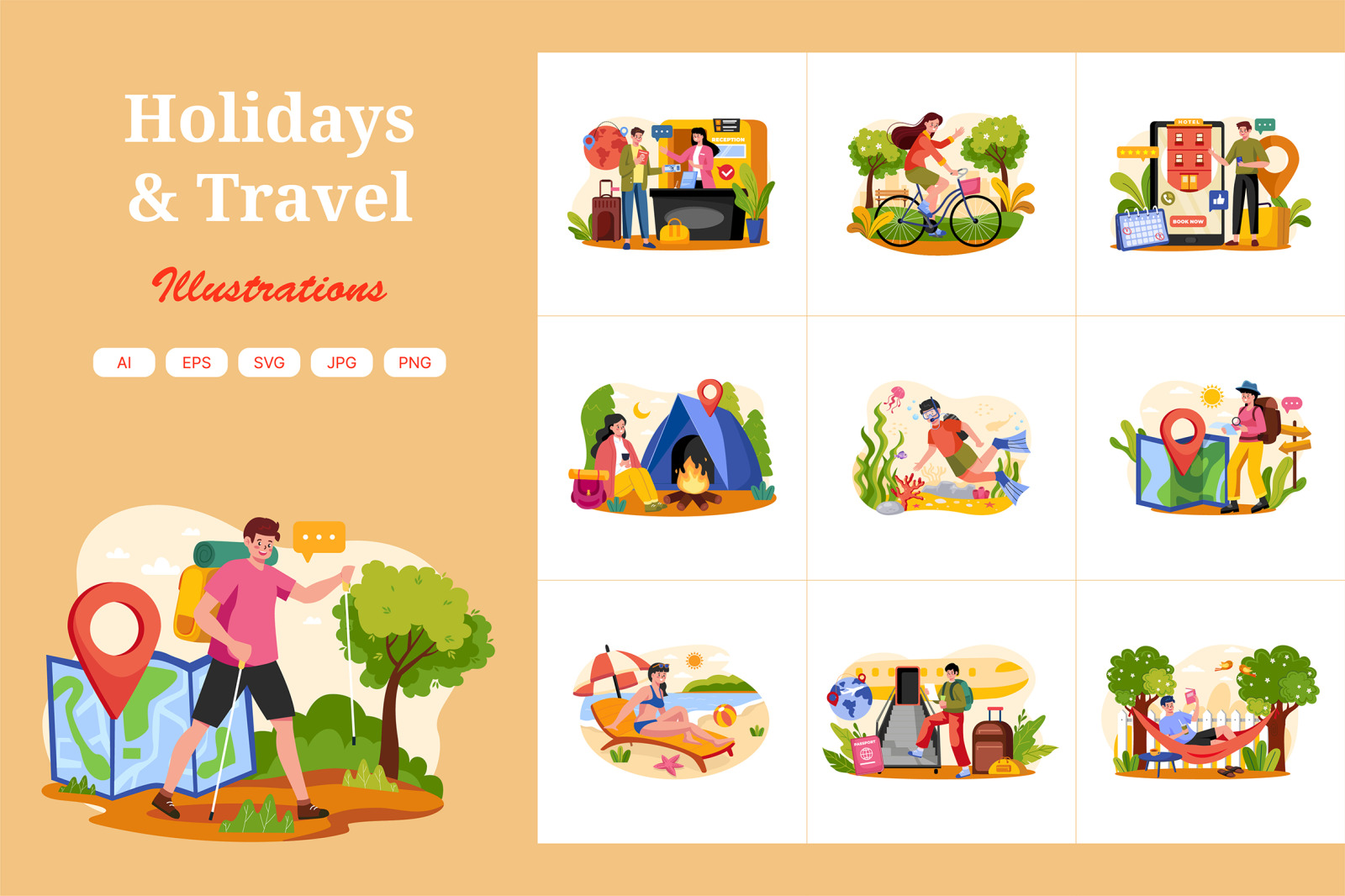 M589_Holidays Illustration Pack