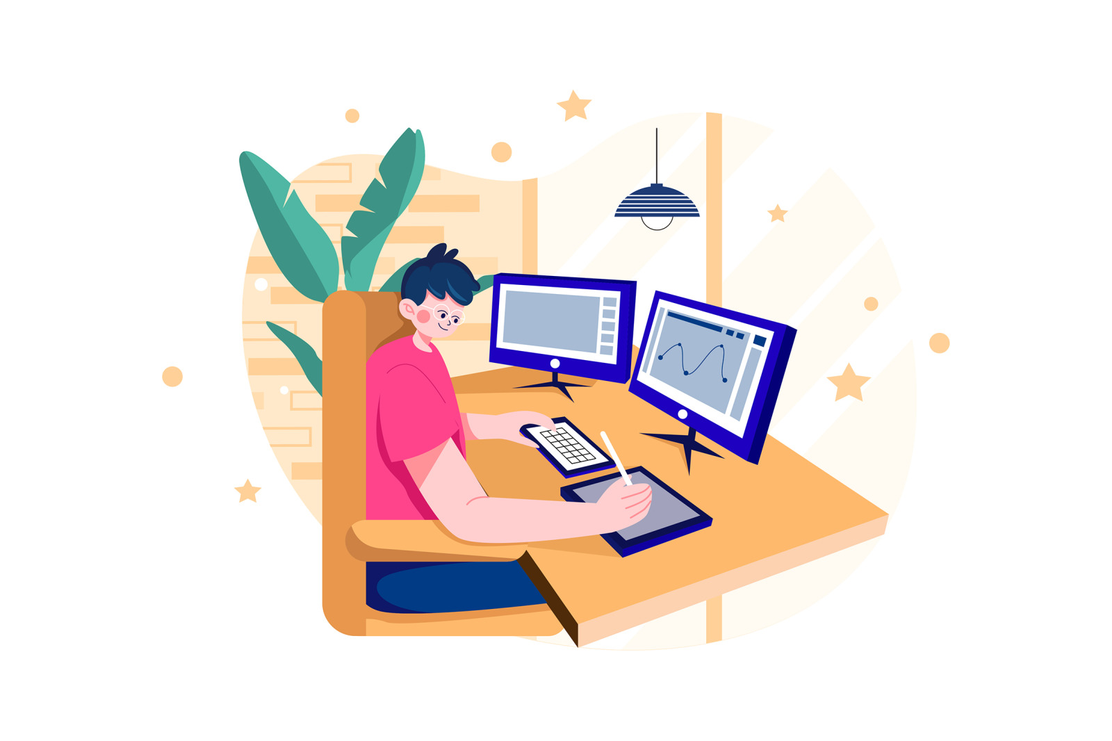 M593_Work From Home Illustration Pack M593_Work From Home Illustration Pack