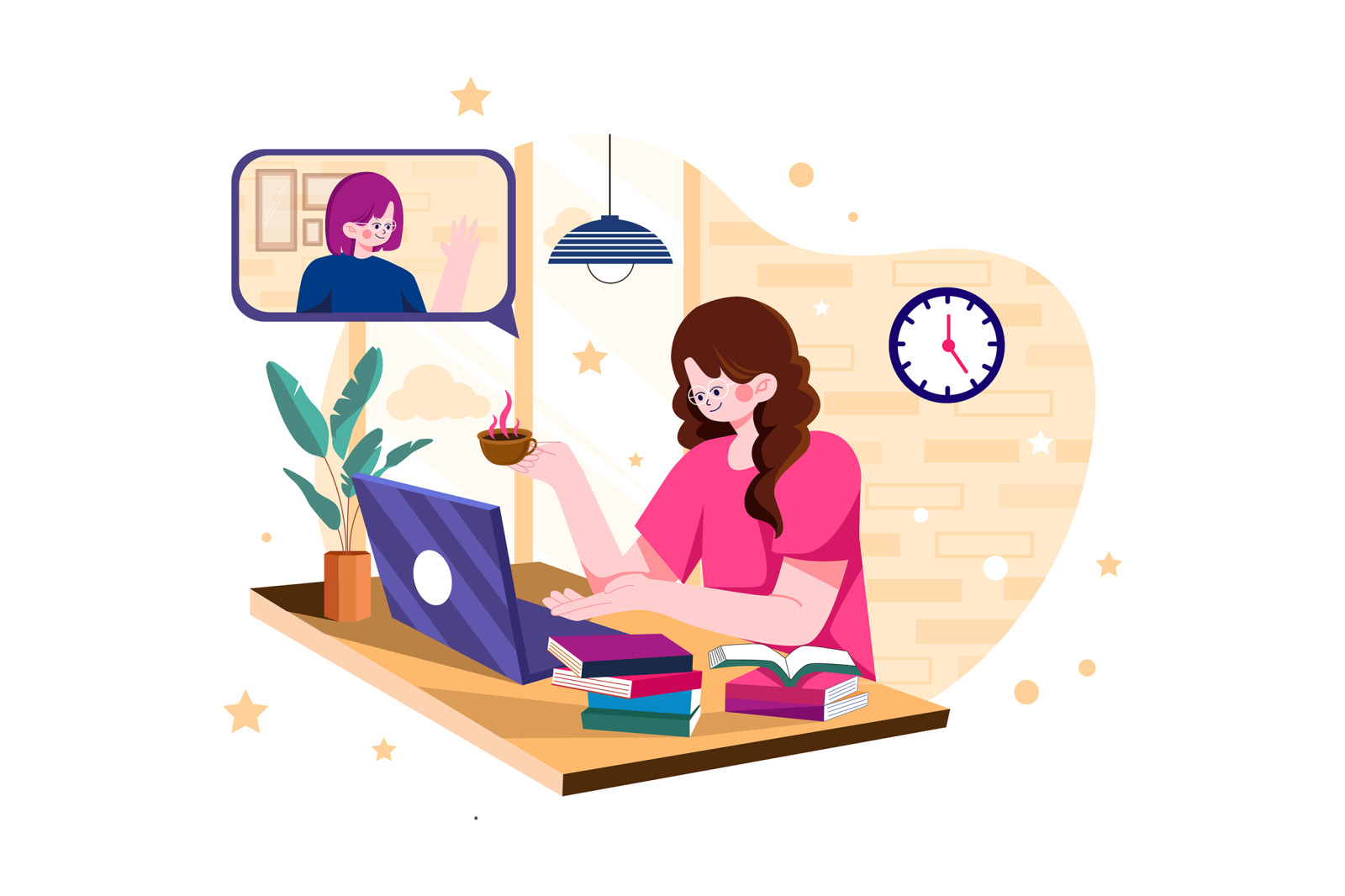 M593_Work From Home Illustration Pack M593_Work From Home Illustration Pack