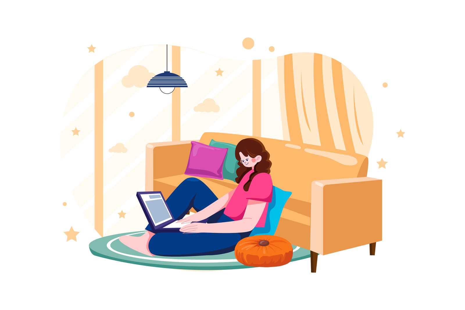 M593_Work From Home Illustration Pack M593_Work From Home Illustration Pack