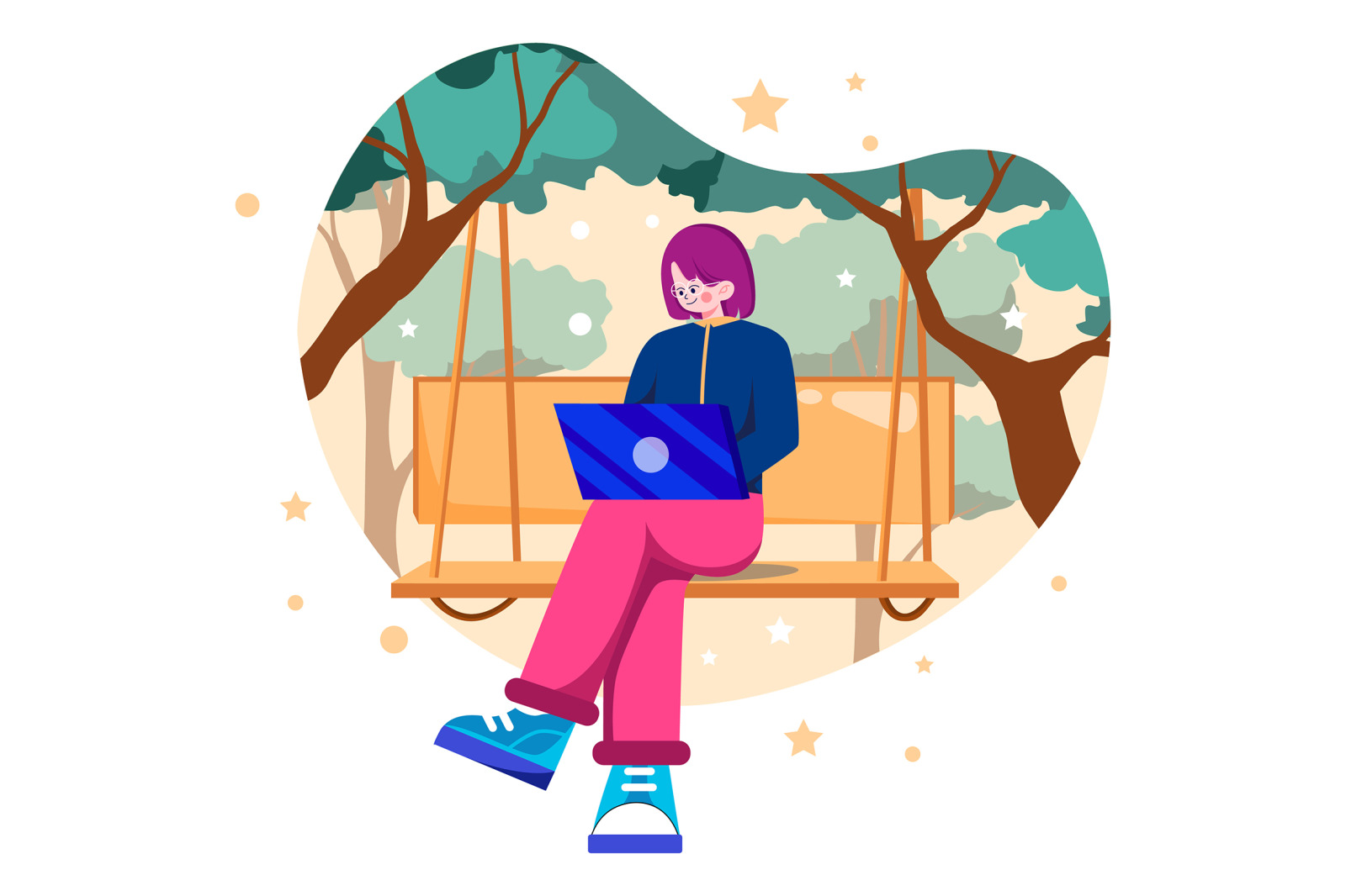 M593_Work From Home Illustration Pack M593_Work From Home Illustration Pack