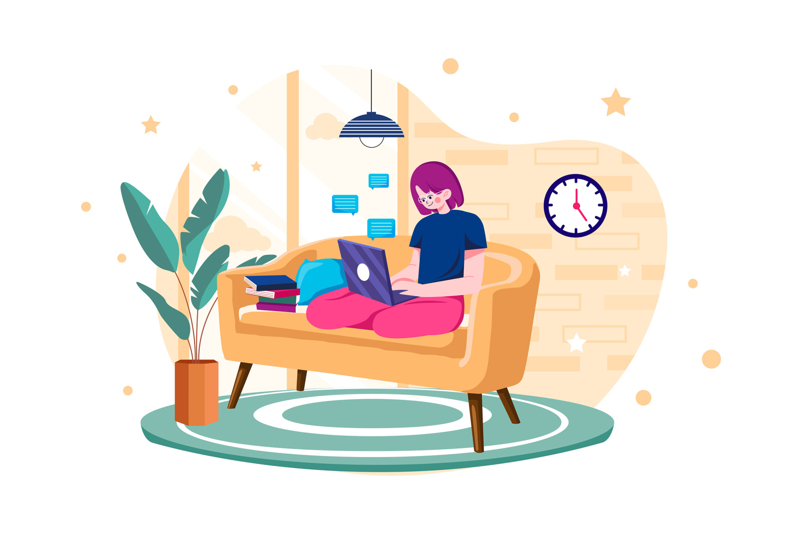 M593_Work From Home Illustration Pack M593_Work From Home Illustration Pack