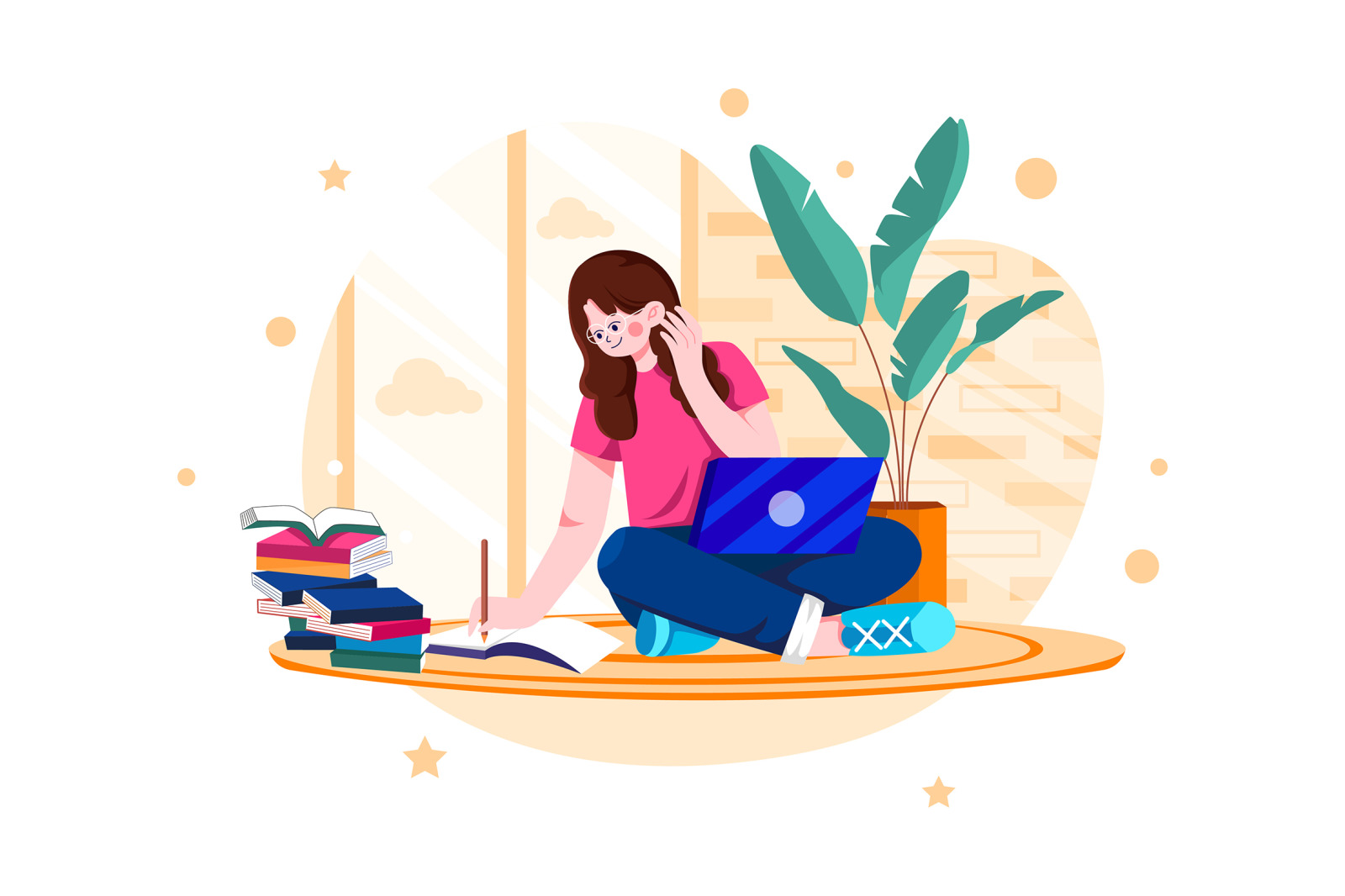 M593_Work From Home Illustration Pack M593_Work From Home Illustration Pack