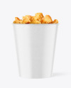 Kraft Bucket With Chicken Mockup